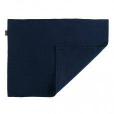 Салфетка двухсторонняя под приборы из умягченного льна темно-синего цвета essential, 35х45 см